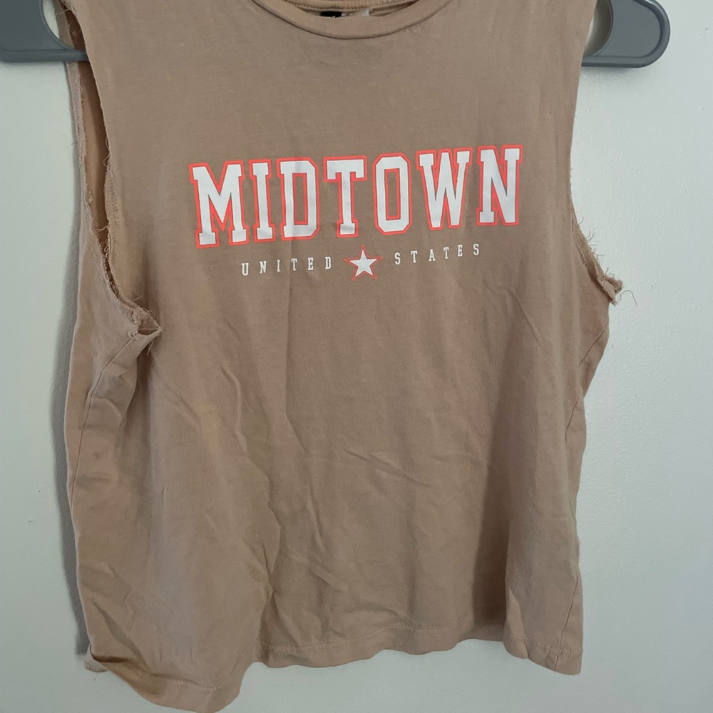 H&M Cropped Cut Tank Top Shirt